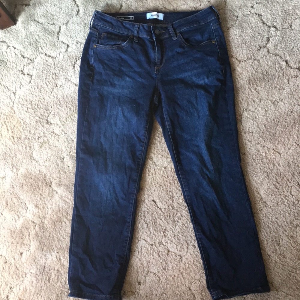 Sonoma capri dark denim jeans